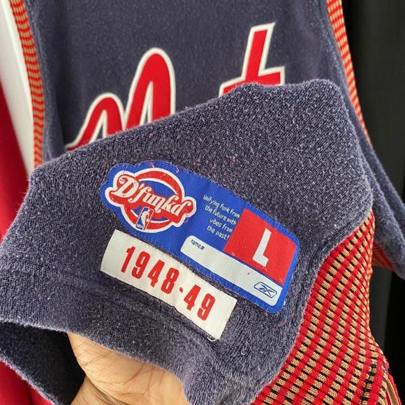 REEBOK HARDWOOD CLASSICS NATS ALLEN IVERSON BASKETBALL JERSEY - Picture 6 of 8